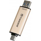 Transcend Накопичувач 128GB USB 3.2 Type-A + Type-C JetFlash 930 Black R420/W400MB/s Transcend Накопичувач 128GB USB 3.2 Type-A + Type-C JetFlash 930 Black R420/W400MB/s