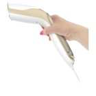 Sencor Відпарювач компактний, 1000Вт, 75мл, постійна пара - 20гр, алюмінієва підошва, білий/бежевий