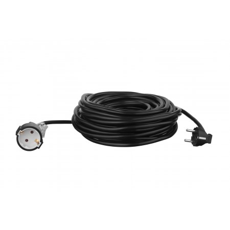 2E Мережевий подовжувач 1XSchuko, 3G*1.5мм, 20м, black