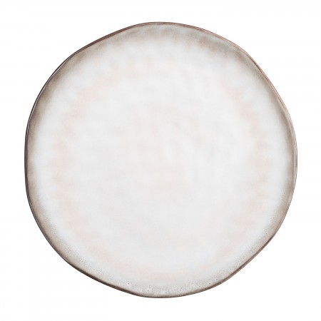 Тарілка обідня Ardesto Umbria, 27см, кераміка, сірий світлий