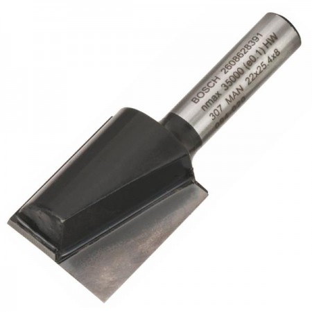 Фреза пазова Bosch Professional з двома лезами Std S8 D22 L2