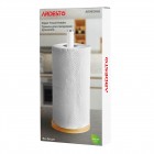 ARDESTO Тримач для паперових рушників Midori 15х34см, метал, бамбук, білий ARDESTO Тримач для паперових рушників Midori 15х34см, метал, бамбук, білий