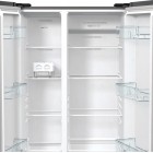 Gorenje Холодильник SBS 179х67х92см, 2 двері, 356( 191)л, А++, NF+, Інв. , зона св-ті, зовн. диспл, матовий сірий