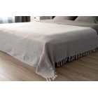 Плед Ardesto Summer 210х230см, 100% бавовна, сірий