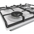 Gorenje Варильна поверхня газова на склі, 60см, чавун, білий Gorenje Варильна поверхня газова на склі, 60см, чавун, білий