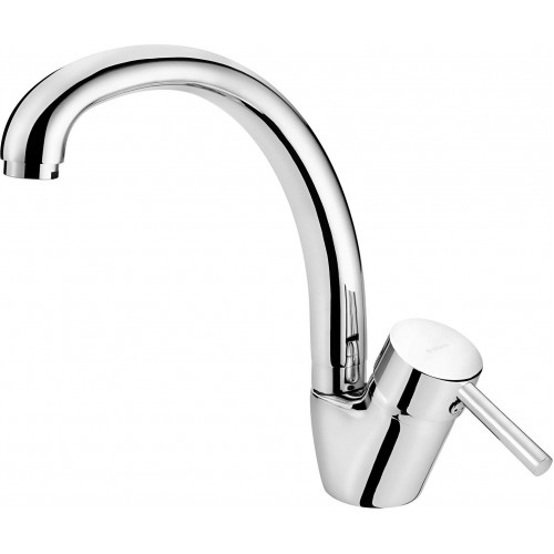 Deante Змішувач для кухні Aster, довж.виливу - 216мм, поворотний, 1 важіль, хром Deante Змішувач для кухні Aster, довж.виливу - 216мм, поворотний, 1 важіль, хром