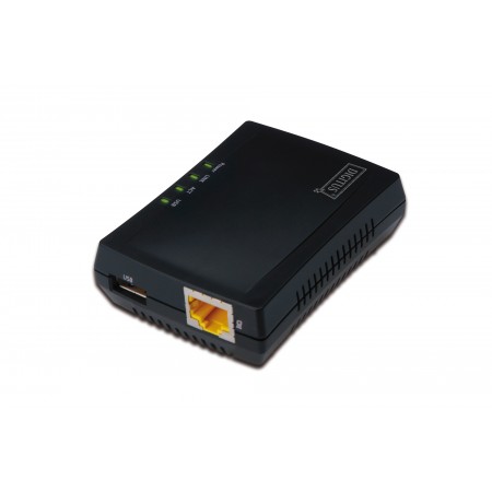 Digitus Принт-сервер Fast Ethernet, NAS, 1xRJ45, 1xUSB A 2.0