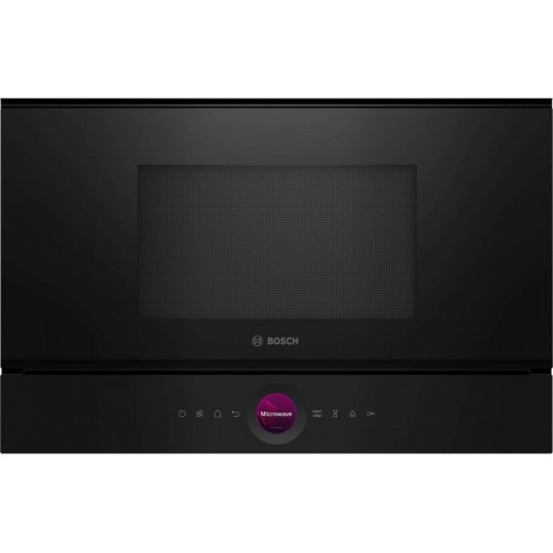 Bosch Мікрохвильова піч вбудовувана, 20л, електр. управл., 900Вт, дисплей, чорний