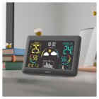 Метеостанція Sencor, внутр/зовн вимірювання, від мережі/AAх3+AAx2, темп-ра, вологість, час, прогноз погоди, чорний Метеостанція Sencor, внутр/зовн вимірювання, від мережі/AAх3+AAx2, темп-ра, вологість, час, прогноз погоди, чорний