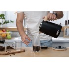 Електрочайник Ardesto EKL-F420BWD, 1.7л, метал, мат, Strix, чорний