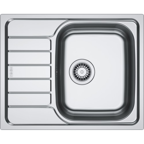 Franke Мийка кухонна Spark, нерж.сталь, прямокутник, з крилом, 620х500х160мм, чаша - 1, накладна, SKL 611-62, нерж декор Franke Мийка кухонна Spark, нерж.сталь, прямокутник, з крилом, 620х500х160мм, чаша - 1, накладна, SKL 611-62, нерж декор