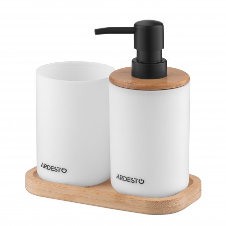 Набір для ванної кмінати Ardesto Minimalism 360мл, 3 предмет