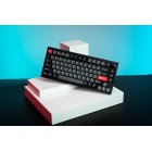 Lemokey Клавіатура механічна P1 Pro 84Key, Super Brown, WL/BT/USB-A, QMK/VIA, Hot-Swap, EN/UKR, RGB, Knob, Carbon Black