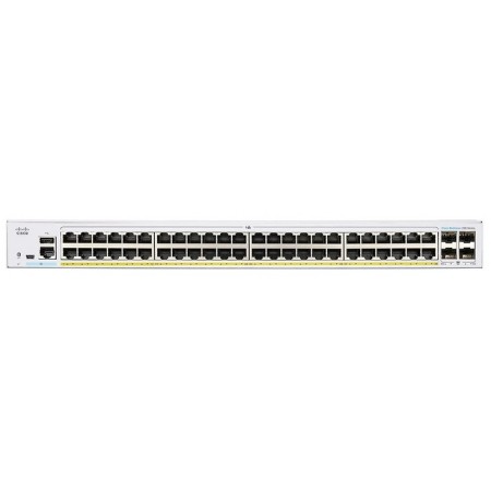 Cisco Комутатор CBS220 Smart 48-port GE, PoE, 4x1G SFP