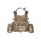 2E Tactical Плитоноска, Тип 1, з кишенями для бічного захисту і підсумками, Молле, камуфляж