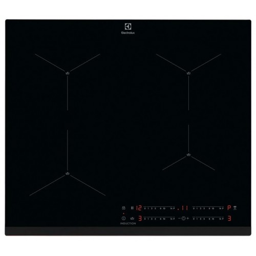 Electrolux Варильна поверхня індукційна, 60см, датчик кипіння, Hob2Hood, чорний