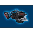 Bosch Пила дискова GKM 18V-50 акумуляторна, 2*18 В 5 Аг, 136 мм, 4250 об/хв, 2.2 кг