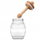 ARDESTO Медовниця Midori 8.3х14.2см, бамбук, скло ARDESTO Медовниця Midori 8.3х14.2см, бамбук, скло