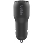 Belkin Автомобільний ЗП Car Charger 24W Dual USB-A, USB-A - MicroUSB, 1m, black