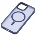 2E Чохол Basic для Apple iPhone 15, Soft Touch MagSafe Cover, Dark Blue
