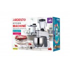 ARDESTO Кухонна машина KMCH-K1500SS/ 1500 Вт/ 6 швидк. + режим Pulse/ чаша 6 л./ блендер 1.5 л./сріблясто-сірий