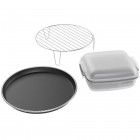 Whirlpool Мікрохвильова піч вбудована, 31л, електронне упр., 1000Вт, гриль, дисплей, чорний