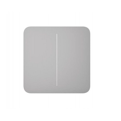 Ajax Кнопка для двоклавішного вимикача SoloButton 2-gang for LightSwitch, Jeweler, бездротовий, fog Ajax Кнопка для двоклавішного вимикача SoloButton 2-gang for LightSwitch, Jeweler, бездротовий, fog