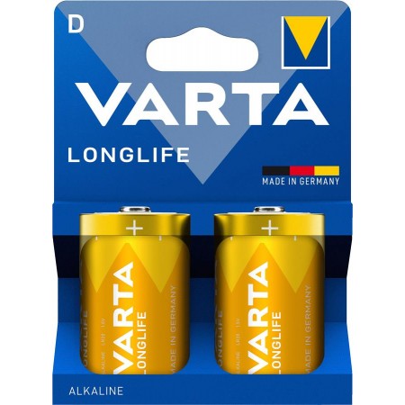 Батарейка Varta Longlife лужна D(LR20)  блістер, 2 шт