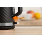 Електрочайник Gorenje 1.7л, Strix контроль, чорний матовий