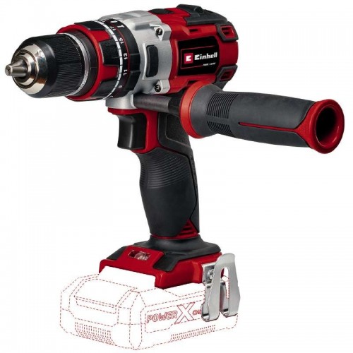 Einhell Шуруповерт-дриль ударний акумуляторний TP-CD 18/80 Li-i BL - Solo, PXC, 18В, безщіткова, ударяючи, 80Нм, 0-500/0-1800об/хв, 1.43кг, без АКБ та ЗП