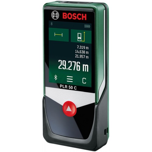 Bosch Далекомір лазерний PLR 50 C, 0.05–50м, ±2.0мм, Bluetooth Bosch Далекомір лазерний PLR 50 C, 0.05–50м, ±2.0мм, Bluetooth