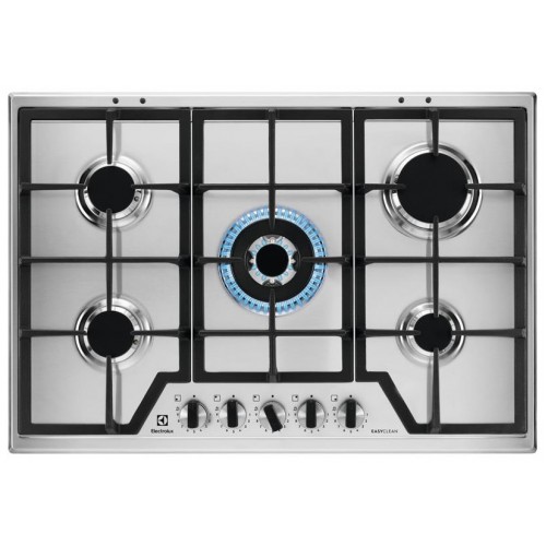 Electrolux Варильна поверхня газова, 75см, чавун, нерж