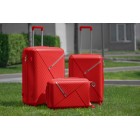 2E Набір пластикових валіз , SIGMA,(L+M+S), 4 колеса, червоний 2E Набір пластикових валіз , SIGMA,(L+M+S), 4 колеса, червоний