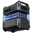 Segway Комплект Портативна електростанція CUBE 1000, 2584 Вт заг (R-Drive 4400 Вт), 1024 Вт/год, IPX3, BT, розширення ємності, швидка зарядка + портативна сонячна панель 300 Вт