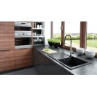 Deante Змішувач для кухні Gerbera, довж.виливу - 200мм, гнучкий, 1 важіль, хром-чорний Deante Змішувач для кухні Gerbera, довж.виливу - 200мм, гнучкий, 1 важіль, хром-чорний