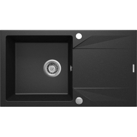 Deante Мийка кухонна Evora, граніт, прямокутник, з крилом, 7