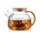 ARDESTO Заварник Dew, 1000мл, боросилікатне скло, бамбук, прозорий ARDESTO Заварник Dew, 1000мл, боросилікатне скло, бамбук, прозорий