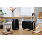 Електрочайник Ardesto EKL-F420BWD, 1.7л, метал, мат, Strix, чорний