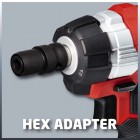 Einhell Гайкокрут ударний TP-CW 18 Li BL - Solo акум., PXC, 18В, 215 Нм, безщітк., квадрат, 1.1 кг (без АКБ і ЗП)