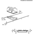 Electrolux Варильна поверхня газова на склі, 30см, чавун, Доміно, чорний Electrolux Варильна поверхня газова на склі, 30см, чавун, Доміно, чорний
