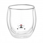 ARDESTO Набір чашок з подвійними стінками Animals, 300мл, 2шт, боросилікатне скло, прозорий