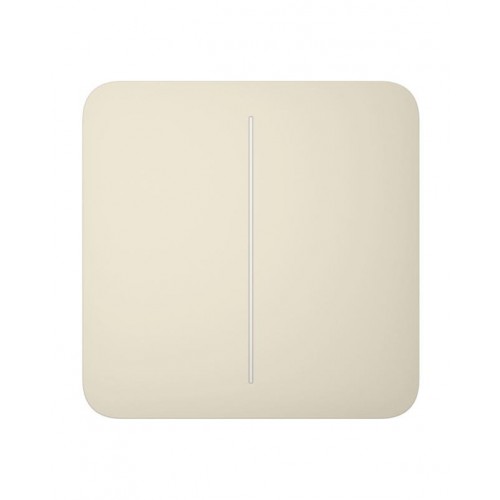 Ajax Кнопка для двоклавішного вимикача SoloButton 2-gang for LightSwitch, Jeweler, бездротовий, ivory Ajax Кнопка для двоклавішного вимикача SoloButton 2-gang for LightSwitch, Jeweler, бездротовий, ivory