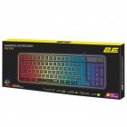 2E Gaming Клавіатура мембранна KG390 100key, USB-A/WL/BT, EN/UA, RGB, чорний