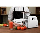 ARDESTO М'ясорубка, 1800Вт, продук.-2кг/хв, 3 решітки + для ковб., кеббе, насадка для томатів, пластик, біло-сріблястий