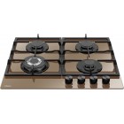 Варильна поверхня Hansa  газова на склі, 59см, чавун, бежевий