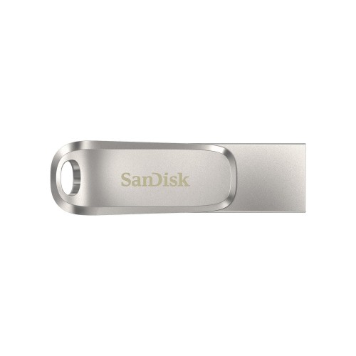 SanDisk Накопичувач 256GB USB 3.1 Type-A + Type-C Dual Drive Luxe Срібний SanDisk Накопичувач 256GB USB 3.1 Type-A + Type-C Dual Drive Luxe Срібний