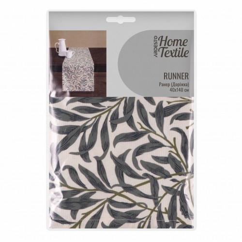 ARDESTO Ранер Leaves 40х140см, 90% поліестер, 10% бавовна