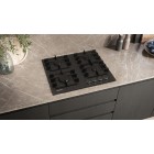 Siemens Варильна поверхня газова на склі, 60см, чавун, чорний Siemens Варильна поверхня газова на склі, 60см, чавун, чорний