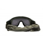 2E Tactical Маска тактична, захисна Hawk Army Green Anti-fog, сумка, 3 лінзи