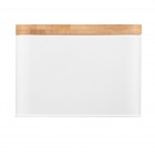 ARDESTO Хлібниця Midori 33х13х18см, метал, бамбук, білий ARDESTO Хлібниця Midori 33х13х18см, метал, бамбук, білий